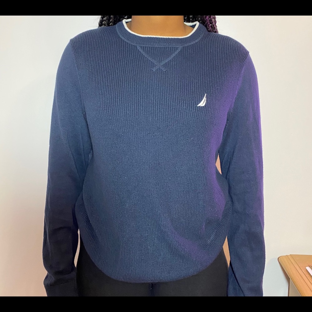 Navy blue nautica sweater